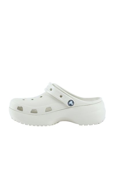 Crocs Papuci de damă cu platformă clasică crem