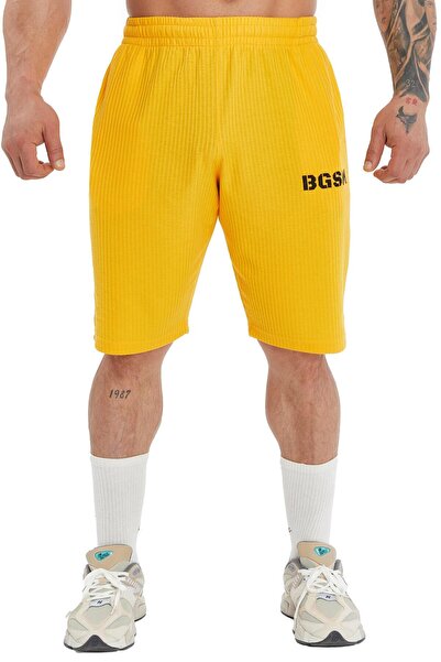 BGSM Pantaloni scurți sport din bumbac pentru bărbați, brodați, Big Sam 1522