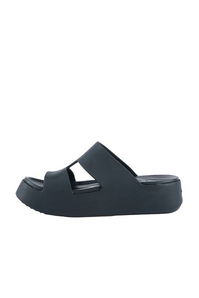 Crocs Γυναικείες μαύρες παντόφλες Getaway Platform (209409-001)