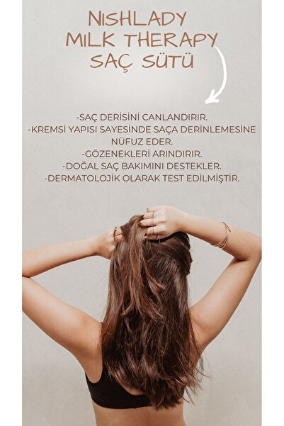 NISHLADY Milk Therapy Nemlendirici Saç Sütü - 12 Amino Asitli Durulanmayan Krem