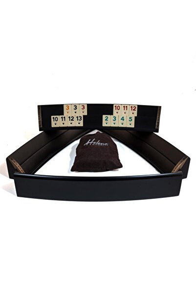 Helena Joc de remi din lemn masiv semirotund 2639 BLK