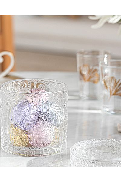 English Home Bloom Glass Sugar Bowl 9x10 Cm