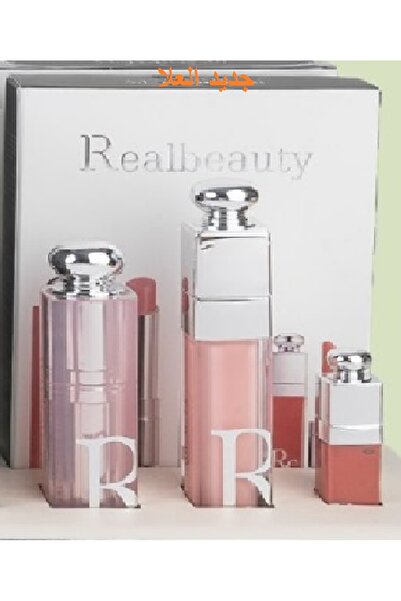 real beauty طقم ميني قلوصات شفايف فاخرة مكونة من 3 قطع بالوان مختلفة من ريل ب...