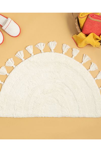 English Home Luna Cotton Bath Mat Ecru