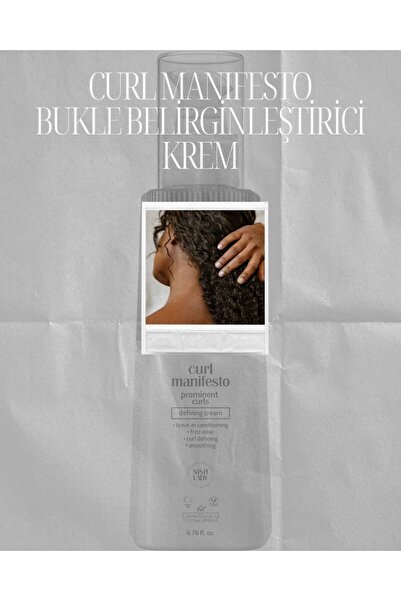 NISHLADY Curl Manifesto Durulanmayan Saç Kremi - Belirgin Bukleler