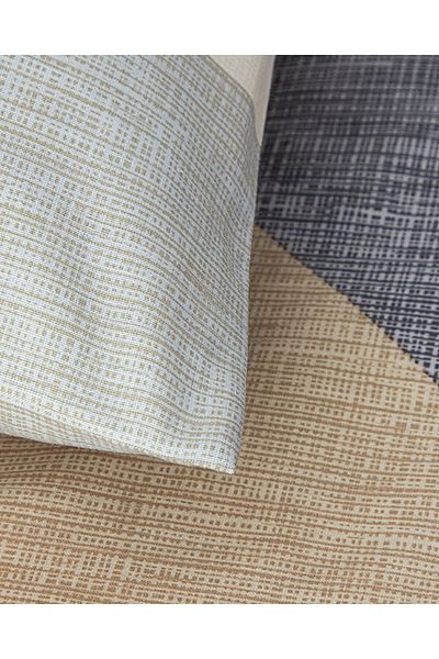English Home Σετ Παπλωματοθήκη Triad Easy Ironing Διπλό Γκρι - Μπεζ