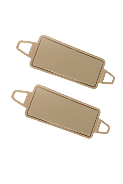 ALPHA AUTO PART Capac oglinda parasolar pentru Mercedes Clasa C W204 - Clasa E W212 - Bej 2 buc