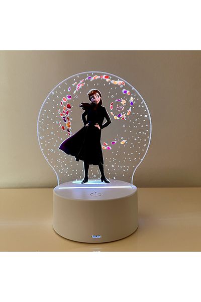 OEM LED Night Light, Anna, 7 Colors, Ambient Light, USB Power or 3 AA Batteries