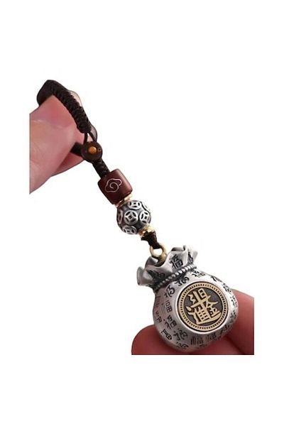 BLA BLA FOAM Keychain Auto, Feng Shui Amulet Money Bag - Attracts Wealth