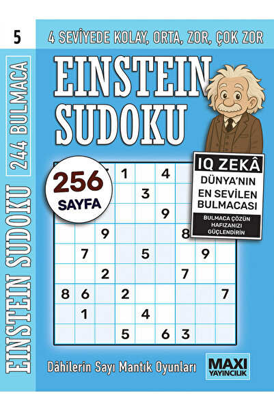 MAXİ Sudoku Dahilerin Sayı ve Mantık Oyunları 5