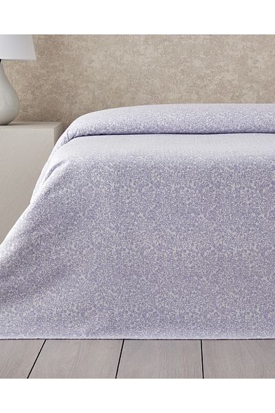 English Home Timeless Garden Printed Single Pique Lilac