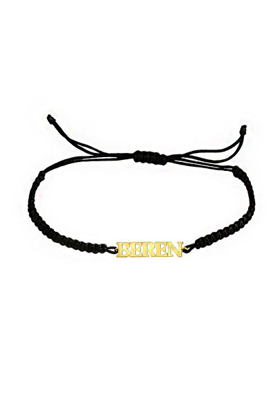 EnginGold 14 Ayar Altın Isimli Ipli Bileklik