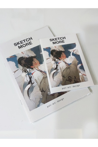 Poli Art Design A6 + A5 – 2-Pack – 300 Gr/M² American Bristol – Watercolor, Gouache, Marker Compatible