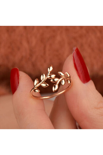 EnginGold 14 Ayar Altın Başak Model Yüzük