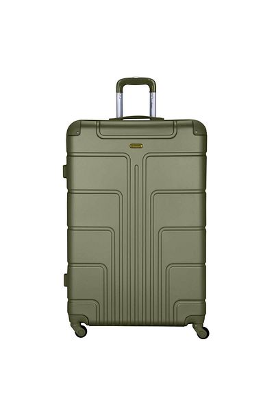 Senator Travel Bag Suitcase A1012 Hard Casing Medium Check-In Luggage Trolley 61cm Olive
