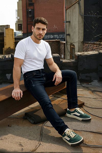 BANNY JEANS Мъжки дънки Regular Fit, тъмносини
