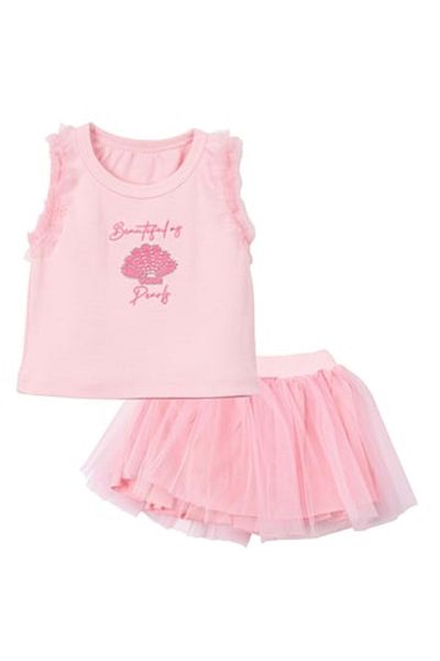 Necix's Butterfly Athlete Tutu Skirt Set Pink