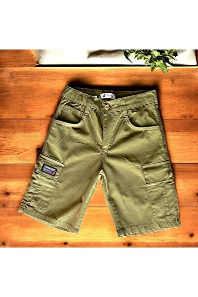 RİNDO KİDS buzunar cargo PIECE CAPRI DE IN Kaki