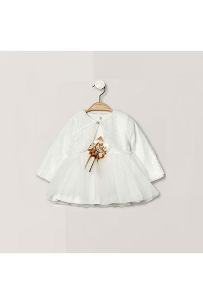 Necix's Bolero Tulle Dress White