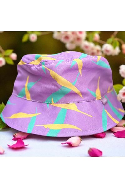Balgüneş Tekstil 4/8 Years Girl Patterned Flower Hat-52Cm Lilac