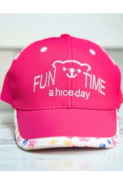 Balgüneş Tekstil 1/3 Years Fun Time Girl's Cap (48-50 cm) Fuchsia