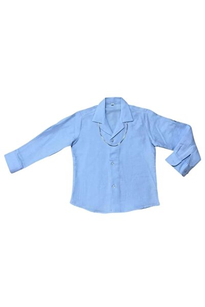 RİNDO KİDS Muslin Chain Shirt Blue