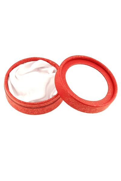 BLA BLA FOAM Round Gift Box Red with Golden Pattern 85mm