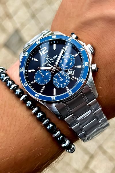 Daniel Klein Brand Original New Season Wedding Engagement Gift Men's Steel Watch+Bracelet
