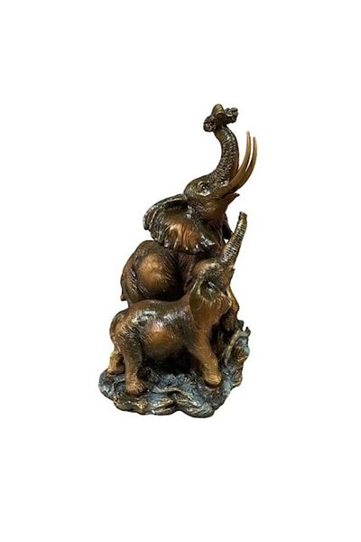 BLA BLA FOAM Decorative Statue with Elephants, Mother and Calf, 35 cm
