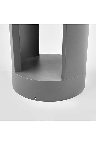 LUXXO Stâlp de iluminat exterior echipat cu LED, Sferă L, 12W, H=80cm, IP65, Negru