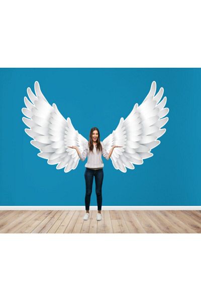 EGA Wing Wall Sticker White