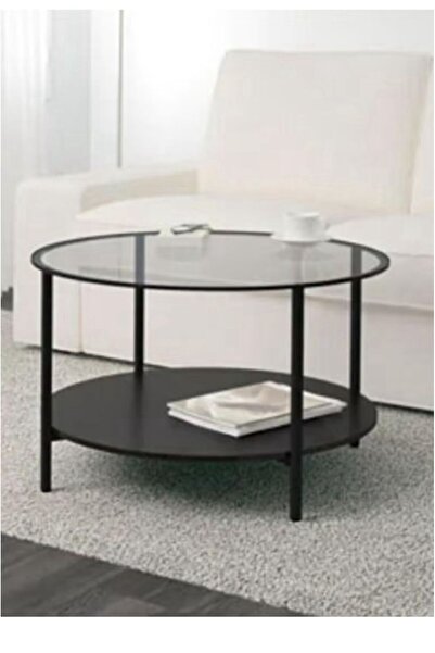Luxury Home Black/Grey Coffee Table - EI-101