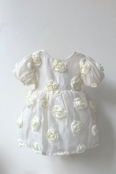 Baby Animals Baby Girl Girl Kid Birthday Party Wedding Dress Short Sleeve Tulle Tutu Tutu Lined