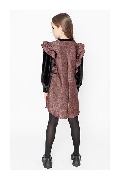 SheShe Rochie de transpirație strălucitoare din bronz