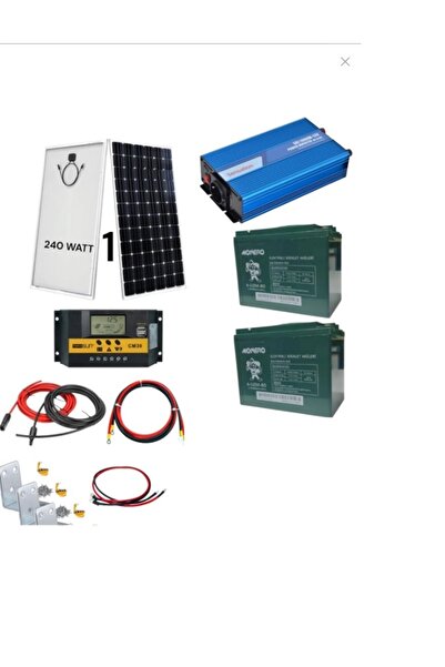 Dürüst Güneş Enerji Paketi Solar Sistem Tv Buzdolabı Aydınlatma Paketi