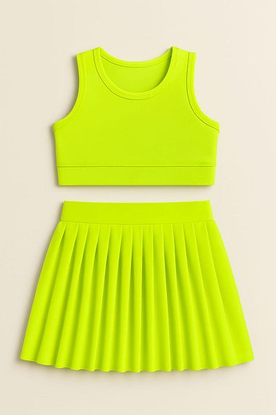 My Kids Wear Girl's Short Skirt Swimsuit Set 4 -14 Years 11896