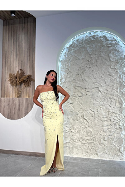 Kyra Studios 1045 Taşlı Abiye Elbise