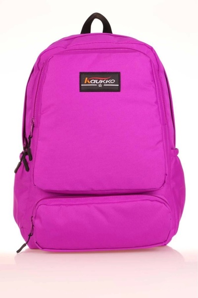 KAUKKO حقيبة ظهر مدرسية أرجوانية - حزمة مزدوجة K1624
