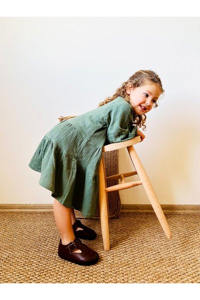 minojoy Muslin Girls' Dress