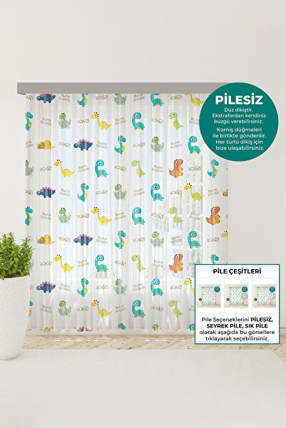 Bebemotto Green, Navy, Yellow Cute Dinosaurs, Baby Room, Children's Room Tull...