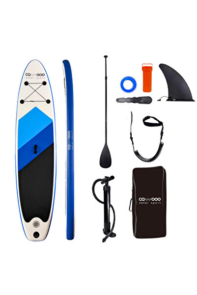 Cawooo Sup Şişme Sörf Tahtası Stand Up Paddle Board 78*320*15 Cm Mavi