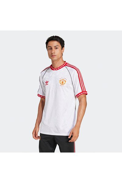 adidas Manchester United Retro Men's White Long Sleeve T-Shirt