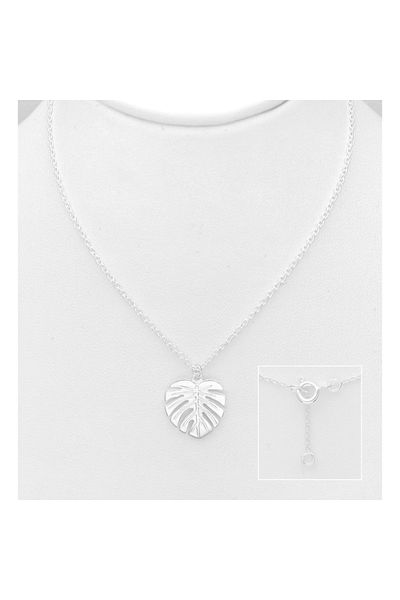 OEM Colier cu lantisor din argint, Wind Leaf