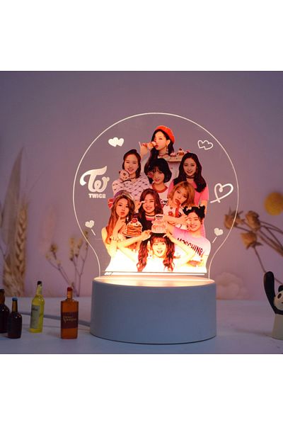 ILUMISHOP Led Night Light, Twice, 7 Colors, Ambient Light, USB or 3AA Power Supply