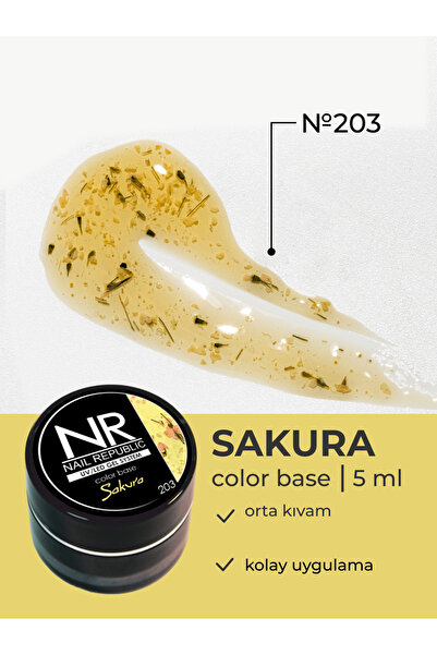 Nail Republic Kalıcı Oje Tırnak Bazı Sakura 5gr 203 Açık Sarı – Uzun Süre Kalıcılık Ve Pürüzsüz Uygulama Için