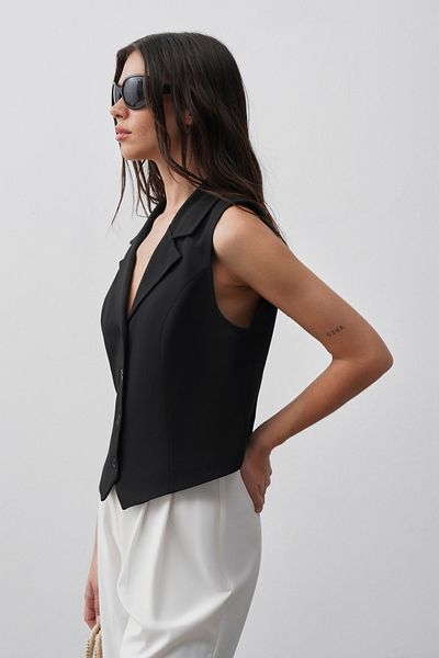 mathilda store Women's Black Private Edition Fit Vest