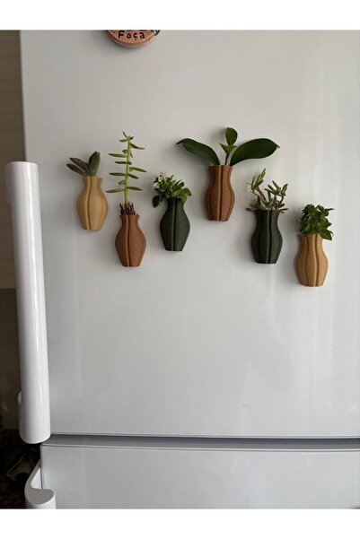 PLASTOBE Fuzzy Mini Saksı Magnetli Set (6 adet)