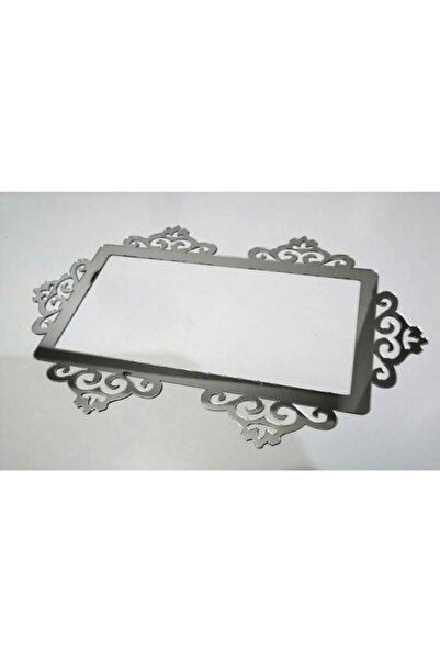 Decorative Socket Frame Double Silver Mirrored 1 Piece