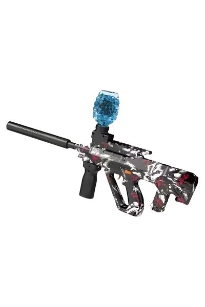 rexa Splatter Ball Blaster with Water Bead Magazine & Red/Black Camo Design