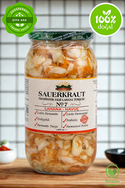 ŞİFA ANA Sauerkraut (EKŞİ LAHANA TURŞUSU) No7 Havuçlu (1000CC.)